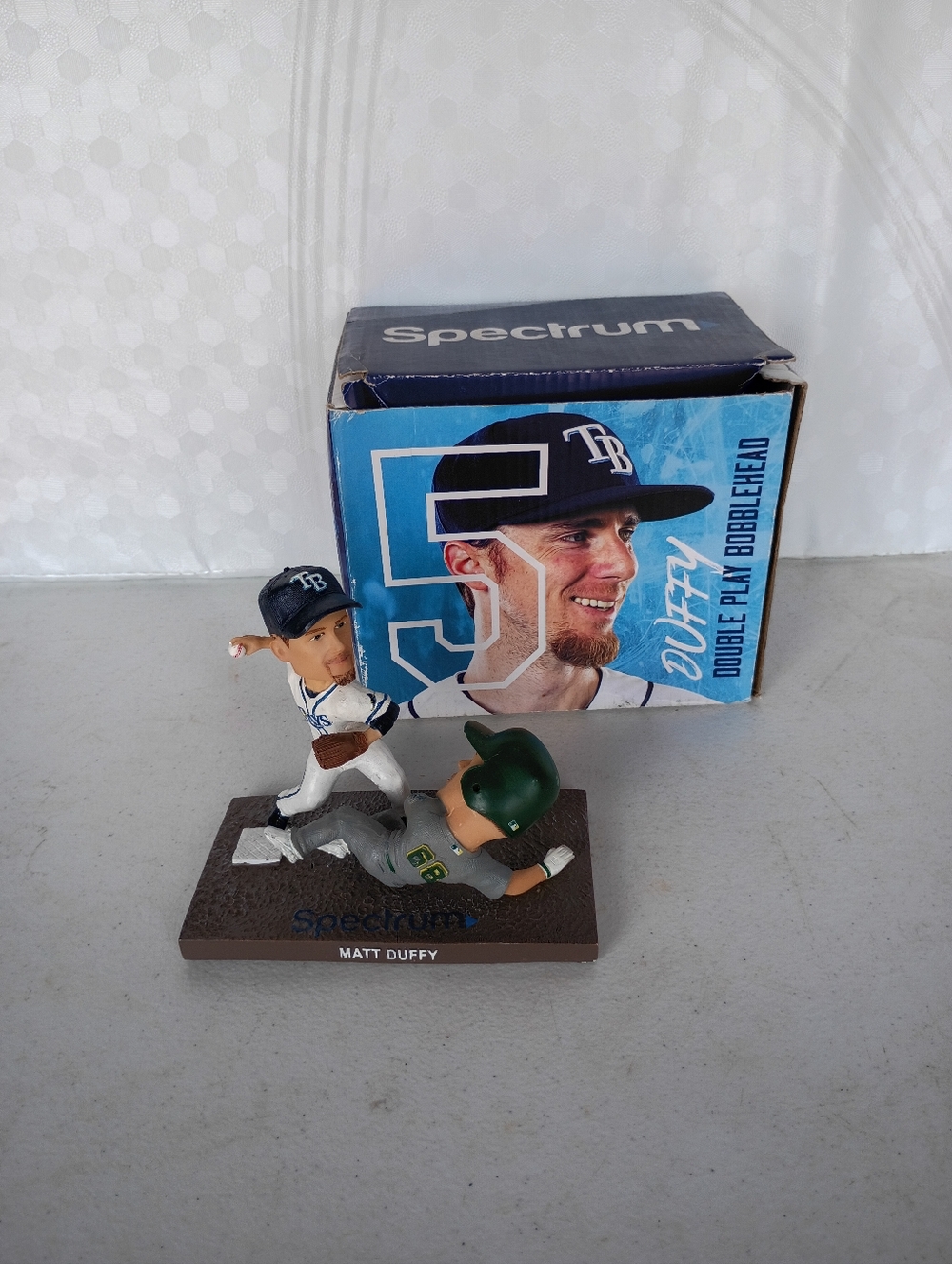 Matt Duffy Tampa Bay Rays Blue Bobblehead Figurine
